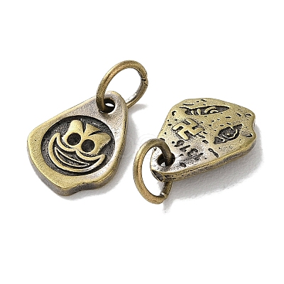 Tibetan Style Brass Pendants KK-M284-44AB-1