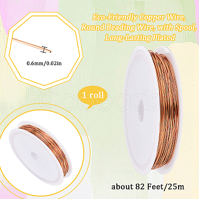 SUNNYCLUE Eco-Friendly Copper Wire CWIR-SC0001-04D-RG-1