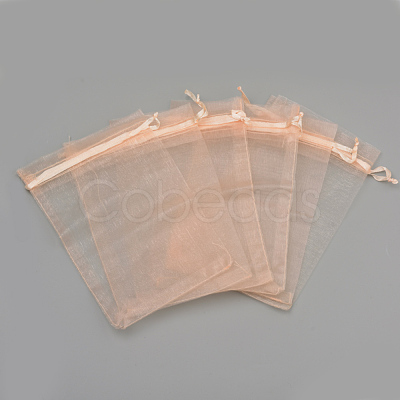 Organza Gift Bags with Drawstring OP-R016-13x18cm-23-1