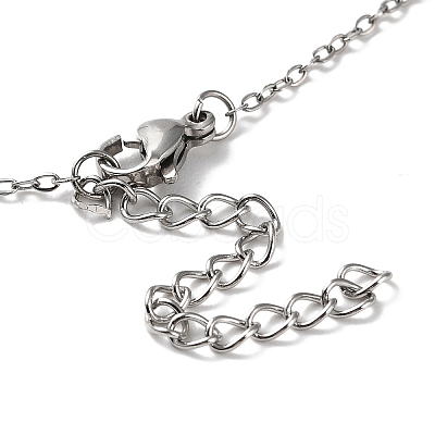 Non-Tarnish 304 Stainless Steel Whistle Pendant Necklaces NJEW-P277-01P-1