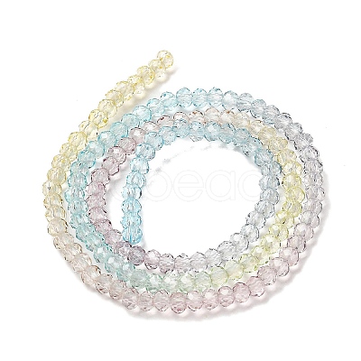 Transparent Painted Glass Beads Strands DGLA-A034-T2mm-A15-1