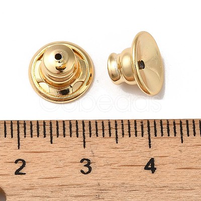 Rack Plating Brass Ear Nuts KK-G480-06LG-1