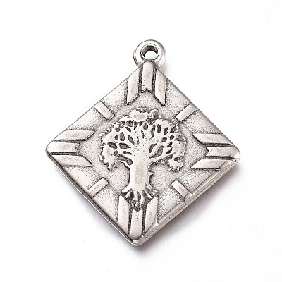 Non-Tarnish 201 Stainless Steel Pendants STAS-Z019-08P-1