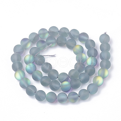 Synthetic Moonstone Beads Strands G-S283-06-10mm-1