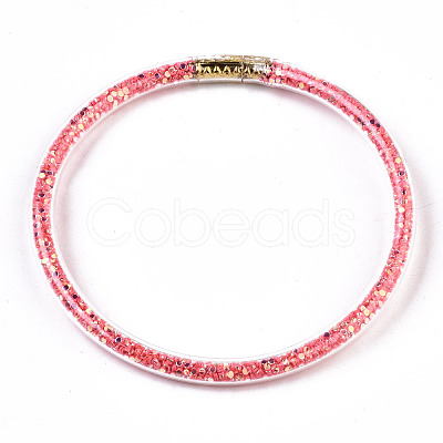 PVC Plastic Buddhist Bangle Sets BJEW-T008-18H-1