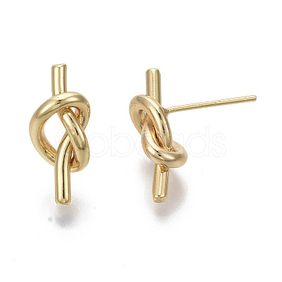 Brass Stud Earrings X-KK-R132-061-NF-1