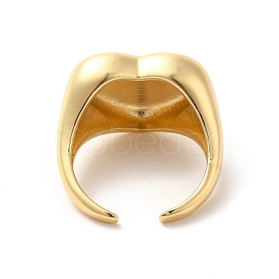 Brass Open Cuff Rings RJEW-P098-09G-1