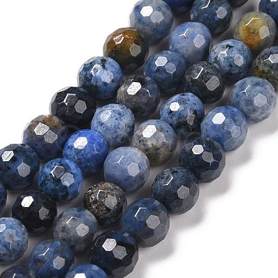 Natural Dumortierite Beads Strands G-E571-06A-1