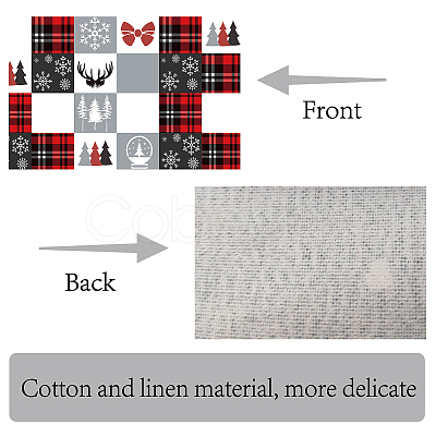 Cotton and Linen Table Runner for Dining Table DJEW-WH0014-002-1