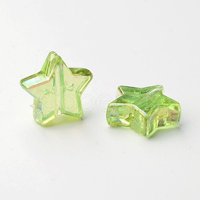 Eco-Friendly Transparent Acrylic Beads X-PL556M-1