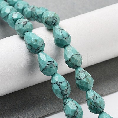 Synthetic Turquoise Beads Strands G-P520-B27-01-1