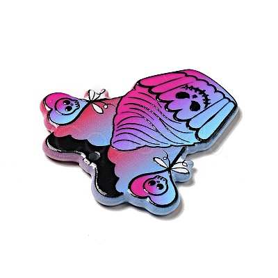 Halloween Printed Acrylic Pendants MACR-G060-01B-1