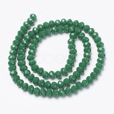 Opaque Solid Color Glass Beads Strands EGLA-A034-P2mm-D09-1