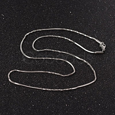 Non-Tarnish 304 Stainless Steel Snake Chain Necklaces NJEW-O096-B-23P-1