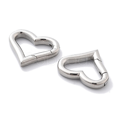 304 Stainless Steel Spring Ring Clasps STAS-R130-61P-1