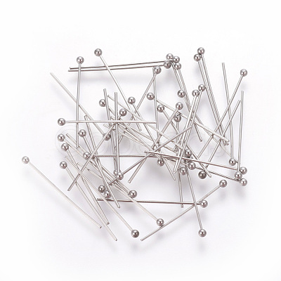 Tarnish Resistant 304 Stainless Steel Ball Head Pins STAS-E452-01P-F-1