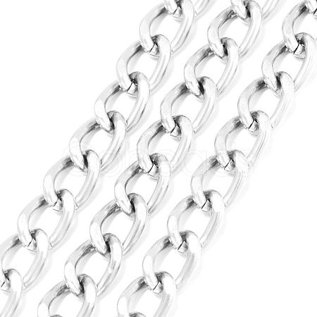 Aluminium Twisted Curb Chains CHA-K001-06S-1