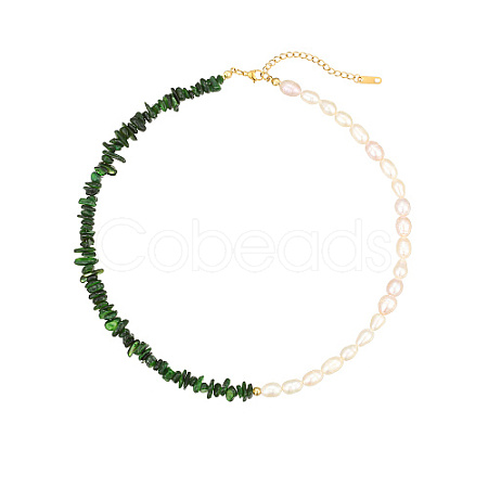 Natural Pearl & Shell Beaded Necklaces for Women HC9699-3-1