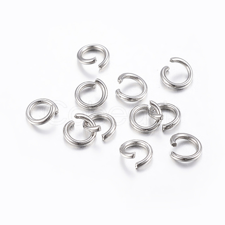 304 Stainless Steel Open Jump Rings X-STAS-H437-7x0.8mm-1