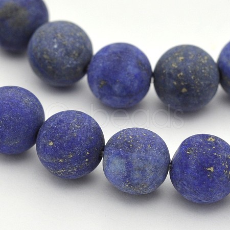 Natural Lapis Lazuli Round Beads Strands X-G-D660-8mm-1