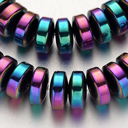 Electroplate Non-magnetic Synthetic Hematite Beads Strands G-F300-16-02-1