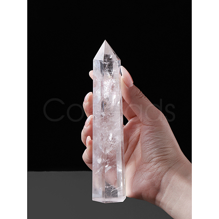 Natural Quartz Crystal Pointed Prism Bar Home Display Decoration G-PW0007-099C-1