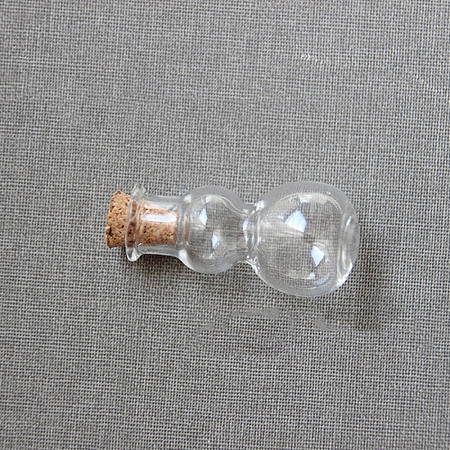 Gourd Shape Miniature Glass Bottles X-BOTT-PW0008-04-1