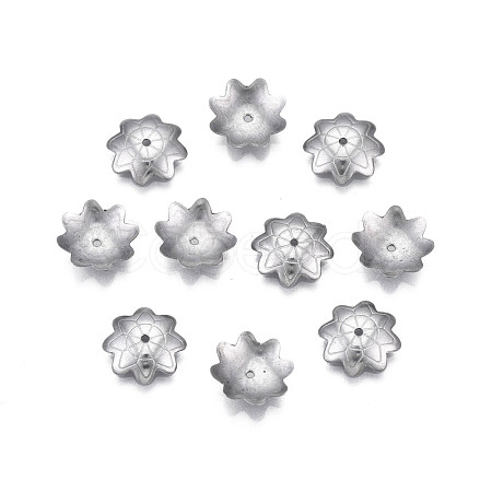 Non-Tarnish 304 Stainless Steel Bead Caps STAS-S057-51B-P-1