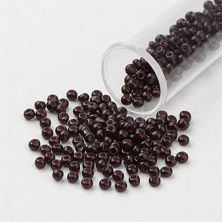 11/0 Grade A Baking Paint Glass Seed Beads X-SEED-N001-A-1063-1