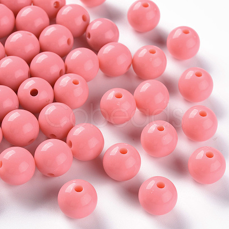 Opaque Acrylic Beads X-MACR-S370-C10mm-A04-1