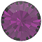 Preciosa&reg MAXIMA Crystal Round Stones, Czech Crystal, Dura Foiling, Round(431 11 615 Chaton), 20050 Amethyst, SS39(8.15~8.4mm), 144pcs/gross