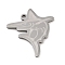 Non-Tarnish 304 Stainless Steel Pendants, Marlin Fish Charm, Stainless Steel Color, 26x23x1.5mm, Hole: 1mm