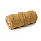 Cotton String Threads for Crafts Knitting Making, Goldenrod, 3mm, about 109.36 Yards(100m)/Roll