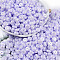 Opaque Colours Luster Glass Seed Beads, Donut, Lilac, 6.5x3mm, Hole: 1.8mm, about 1363pcs/pound