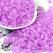 Transparent Colours Glass Seed Beads, Donut, Violet, 6.5x3mm, Hole: 1.8mm, about 1363pcs/pound