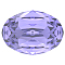 Preciosa&reg MAXIMA Crystal Fancy Stones, Czech Crystal, 435 12 601 Oval, Dura Foiling, Tanzanite, 14x10mm