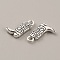 Tibetan Style Alloy Pendants, West Cowboy Boot Charms, Antique Silver, 18x11x3mm, Hole: 2.5mm