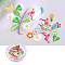 Paper Cabochons, Nail Art Decorations, Mixed Shape, Mixed Color