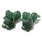 Natural Green Aventurine Carved Healing Squirrel Figurines, Reiki Energy Stone Display Decorations, 35.5~36.5x18~19x51mm