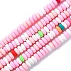 Handmade Polymer Clay Beads Strands X-CLAY-N008-008N-2