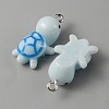 Opaque Resin Pendants RESI-WH0021-71E-2