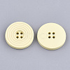 Painted Wooden Buttons WOOD-Q040-002H-2