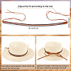 Imitation Leather Braided Southwestern Cowboy Hat Belt DIY-WH0449-01-2