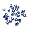 304 Stainless Steel Evil Eye Enamel Charms STAS-G302-03G-4