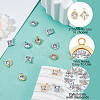 Unicraftale 16Pcs 4 Style 304 Stainless Steel Rhinestone Charms STAS-UN0055-94-5