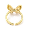 Butterfly Brass Cuff Rings RJEW-L113-011G-3