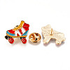 Alloy Enamel Brooches JEWB-N006-025-NR-2