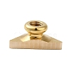 Golden Plated Triangle Shaped Wax Seal Brass Stamp Head STAM-K001-04G-04-3