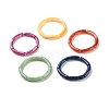 Imitation Gemstone Acrylic Curved Tube Beaded Stretch Bracelet BJEW-JB07962-1