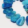 Natural Agate Graduated Beads Strands G-F303-07S-A-2
